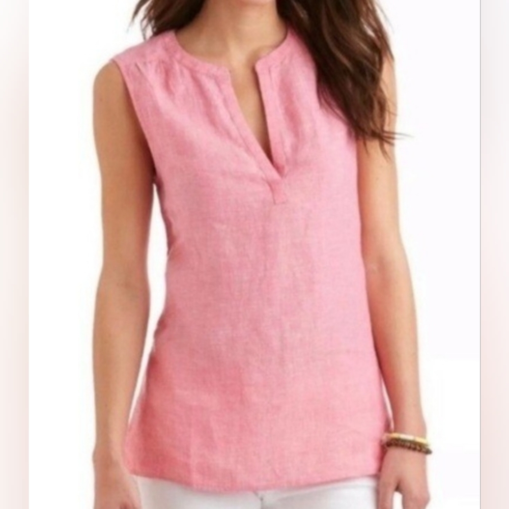 Cynthia Rowley Pink Sleeveless Blouse